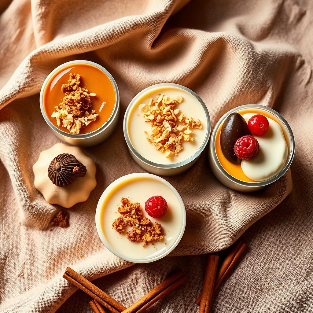 Kit Clássicos da Casa — 4 mini pudins artesanais de 120g
